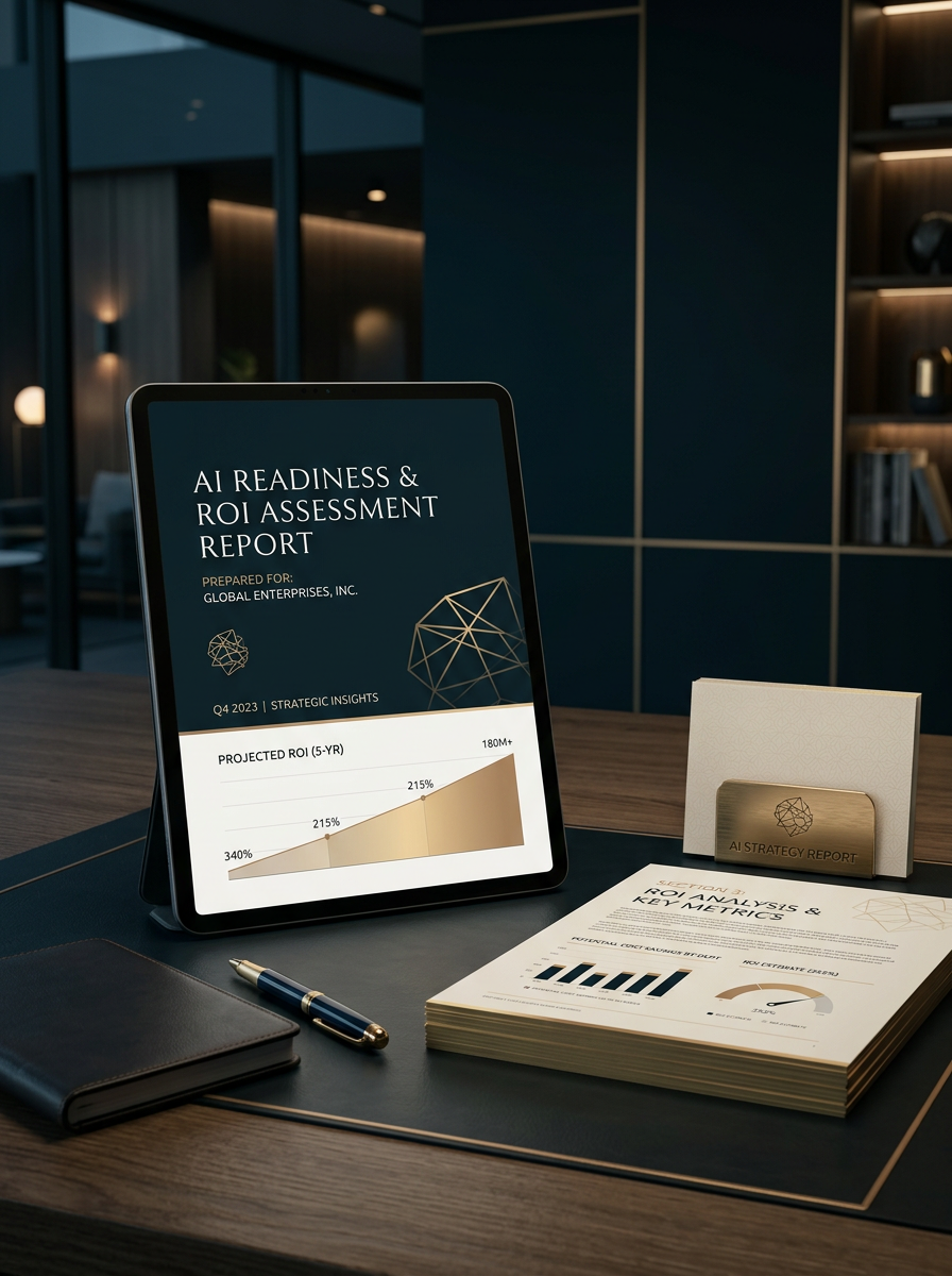 Personalized AI Readiness ROI Assessment Report mockup